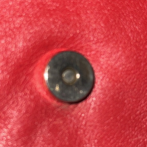 Gorgeous Vintage Unbranded Red Leather Envelope Clutch - Picture 9 of 9